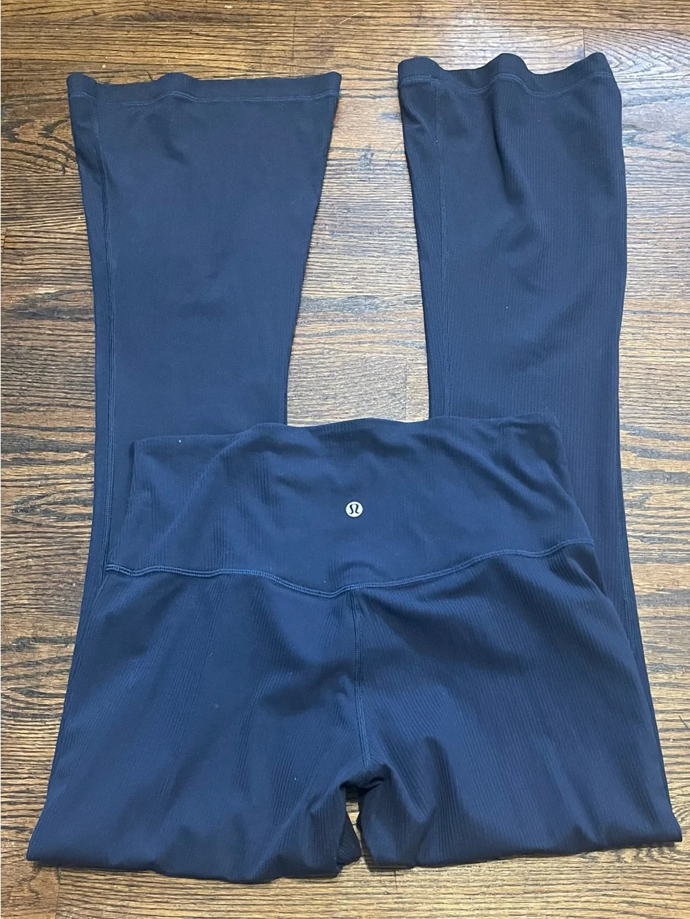 lululemon athletica  women’s high-rise Navy Boot-Cut Flare Pants size 10